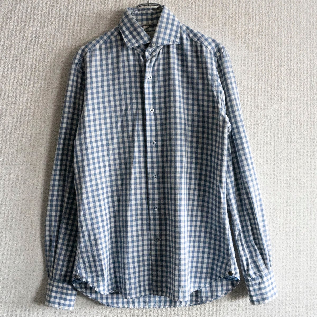 【美品】ORIAN DENIM DIVISION 【SLIM FT CHECK SHIRTS】38 チェックシャツ オリアン 25060018