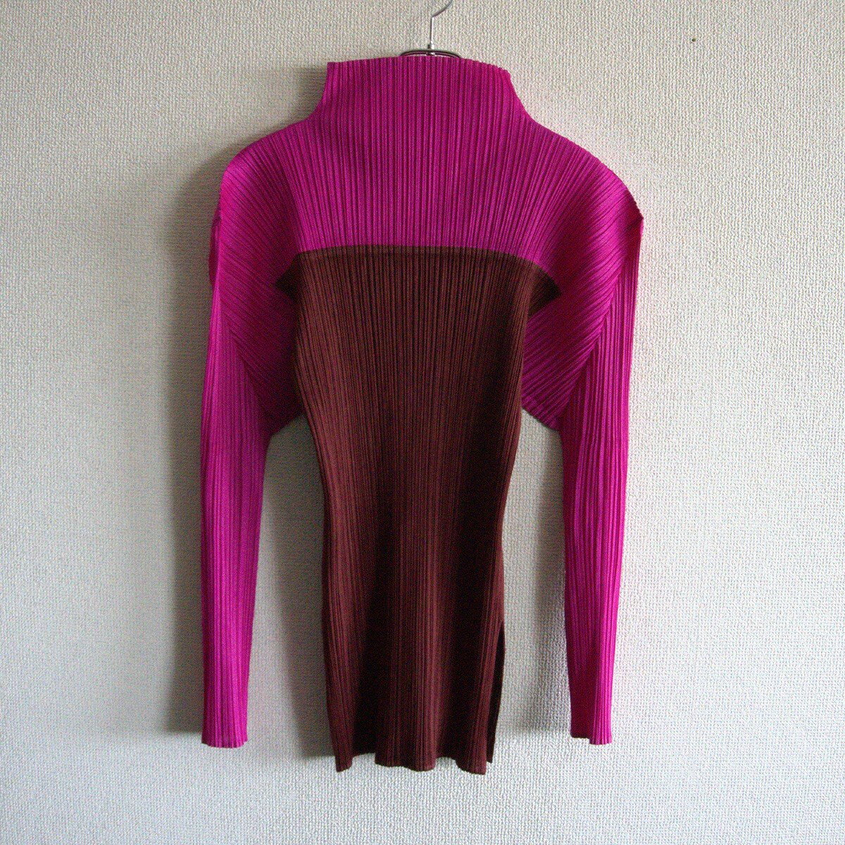 PLEATS PLEASE リブ編み長袖ハイネックトップス ピンク系 楽天市場】ハイネック プリーツプリーズの通販