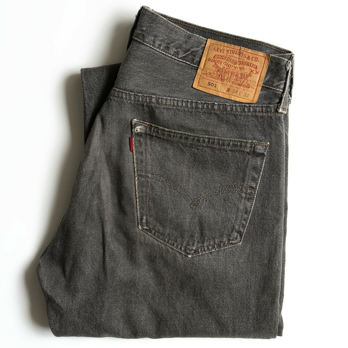 【先染め/雰囲気抜群】 LEVI'S 【90s/501 ブラックデニム デニムパンツ】34×32 リーバイス アメリカ製 wl 25070146