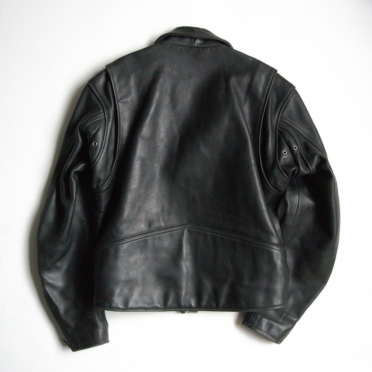 【美品/ビッグサイズ】KADOYA【ダブルライダースジャケット】LL レザー ブラック カドヤ 25080599