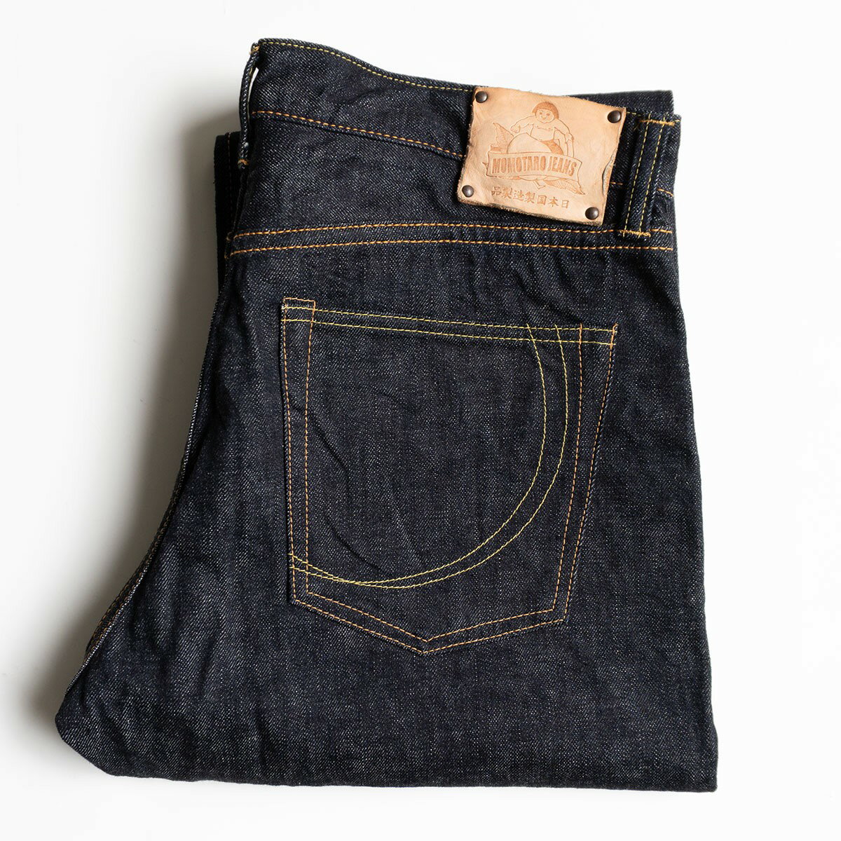 【美品/濃紺】 桃太郎ジーンズ【G014-MZ/銅丹スリムテーパード ジッパーフライ】デニムパンツ W36 MOMO..