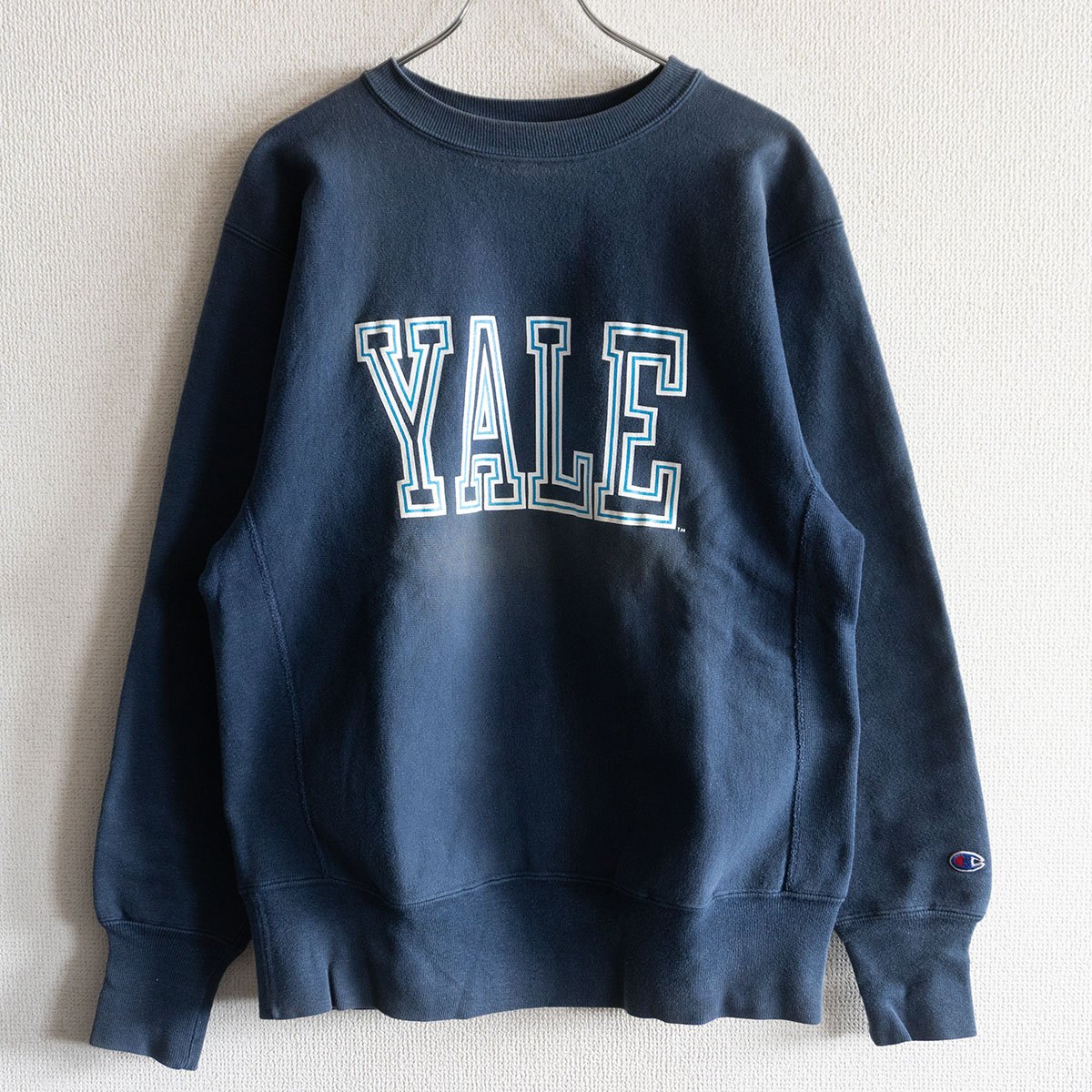 【希少/90s】CHAMPION【YALE REVERSE WEAVE リバースウィーブ スウェット】L チャンピオン トレーナー カレッジ 25110228(4)