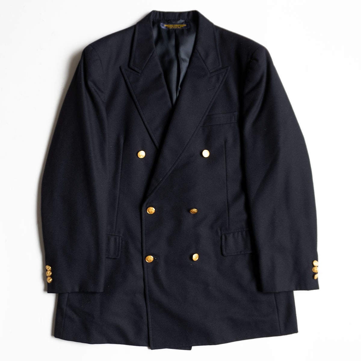 【最高級品】BROOKS BROTHERS【テーラードジャケット /紺ブレ】A8 ダブル 金牡丹 ブルックスブラザーズ ブレザー 25110440
