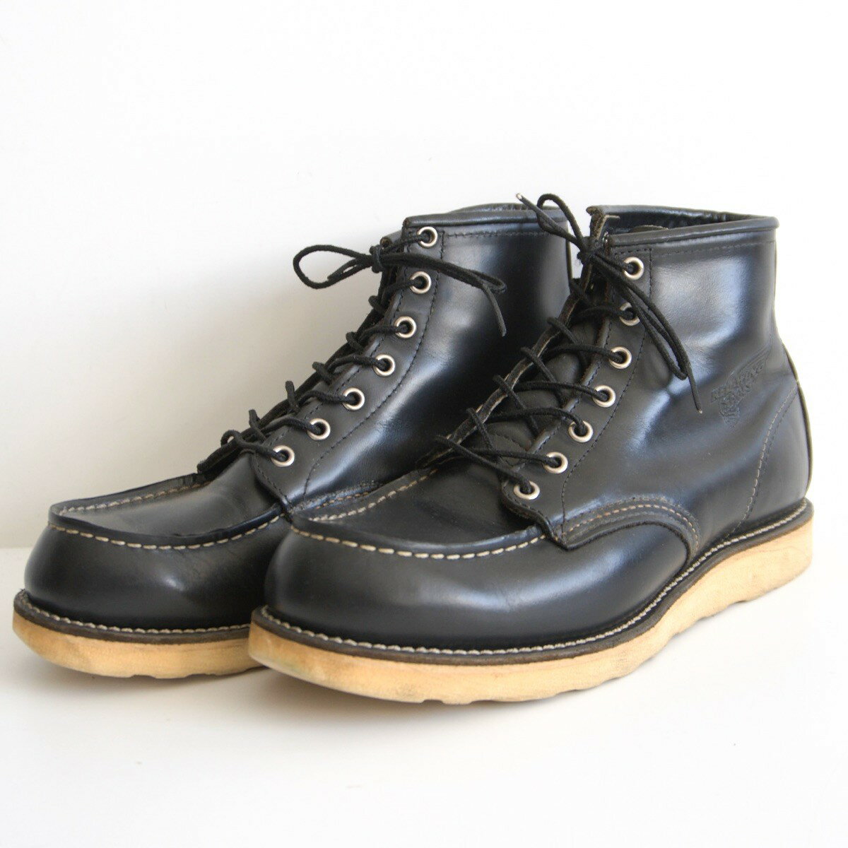 【雰囲気抜群】REDWING【8130 IRISH SETTER MOC-TOE BOOTS】US9.5D 6インチ モックトゥ ブーツ レッドウィング USA製 s2511096