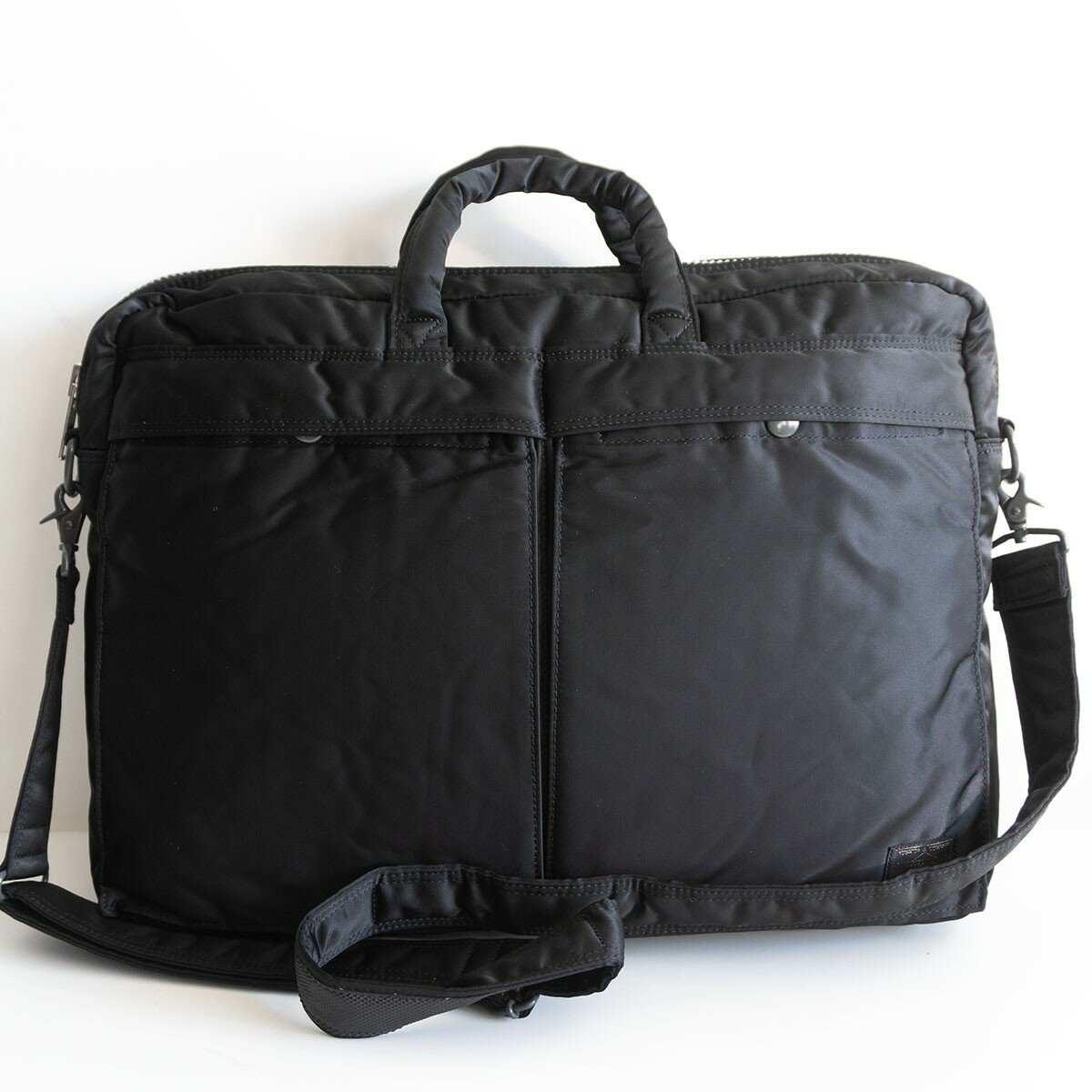 【美品】PORTER 【タンカー 2WAY ショルダーバッグ】ポーター ナイロン ブラック TANKER BAG 25111004