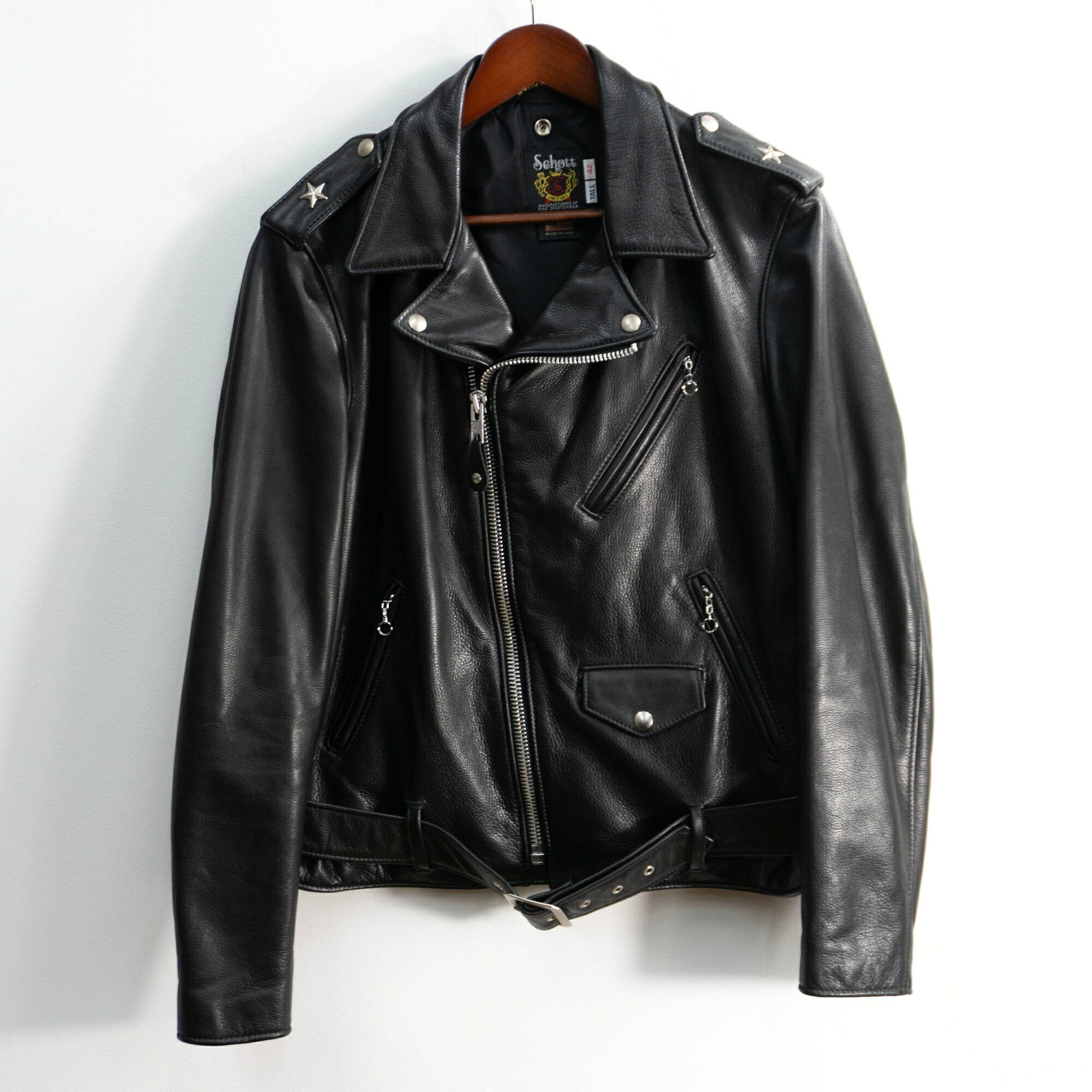 希少　schott シングルライダース 42サイズ　黒 楽天市場】schott 42の通販