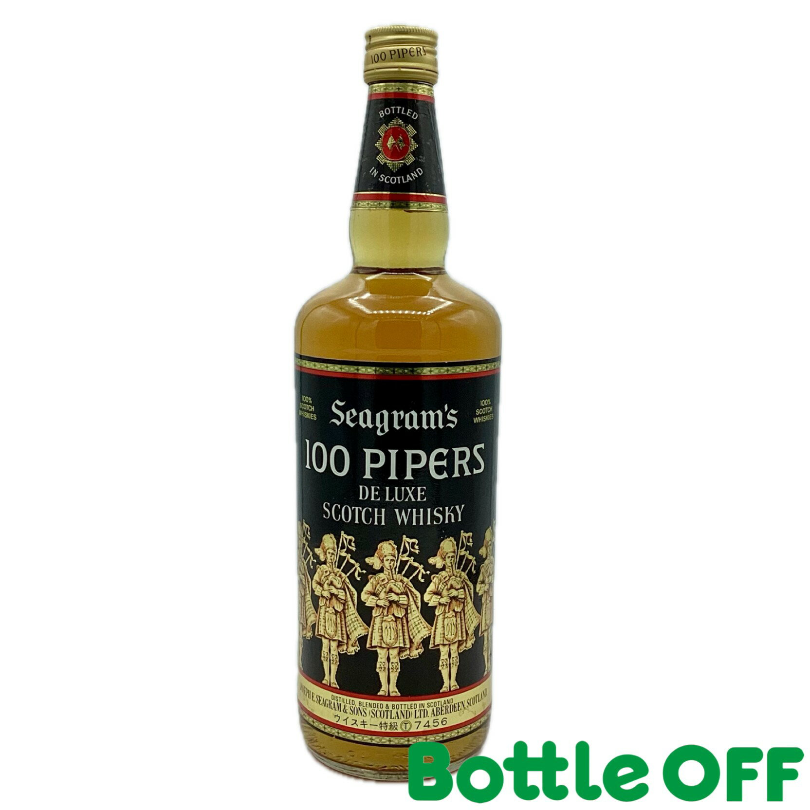  100ѥѡ 1970ή seagram's 100pipers 750ml 43% ɥܥȥ ơ...
