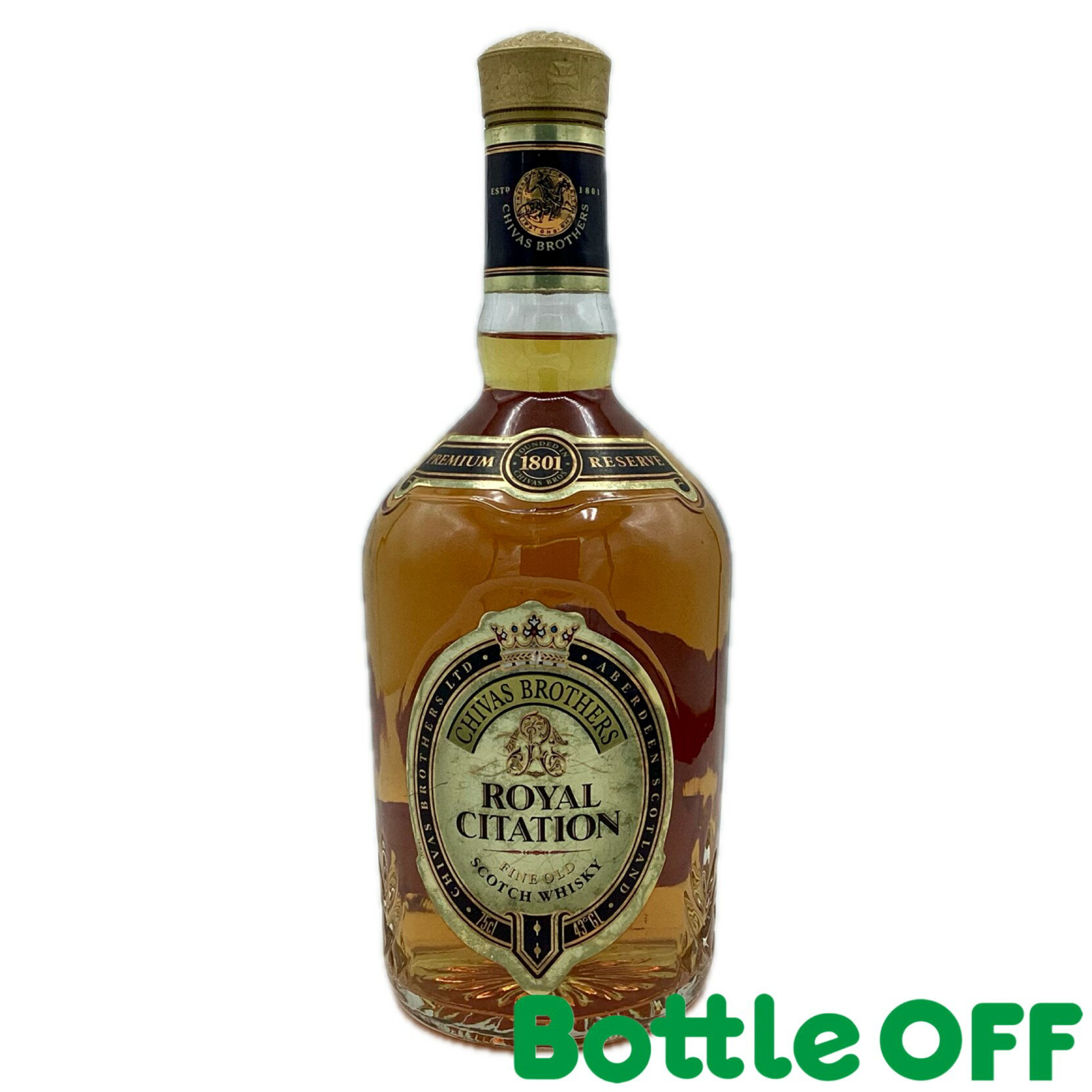ロイヤルサイテーション シーバスブラザーズ royal citation chivas brothers 750ml 43% オールドボトル ヴィンテージウイスキー 【二次流通品】