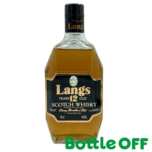 ラングス 12年 langs 12years 750ml 43% オールドボトル ヴィンテージウイスキー 【二次流通品】 ラングス 12年 langs 12years 750ml 43% オールドボトル ヴィンテージウイスキー 【二次流通品】
