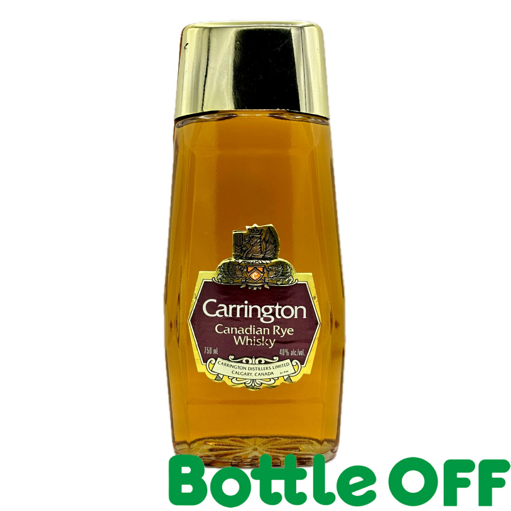 キャリントン カナディアン ライ ウイスキー 750ml 40% Carrington Canadian Rye Whisky オールドボトル ヴィンテージウイスキー 【二次流通品】