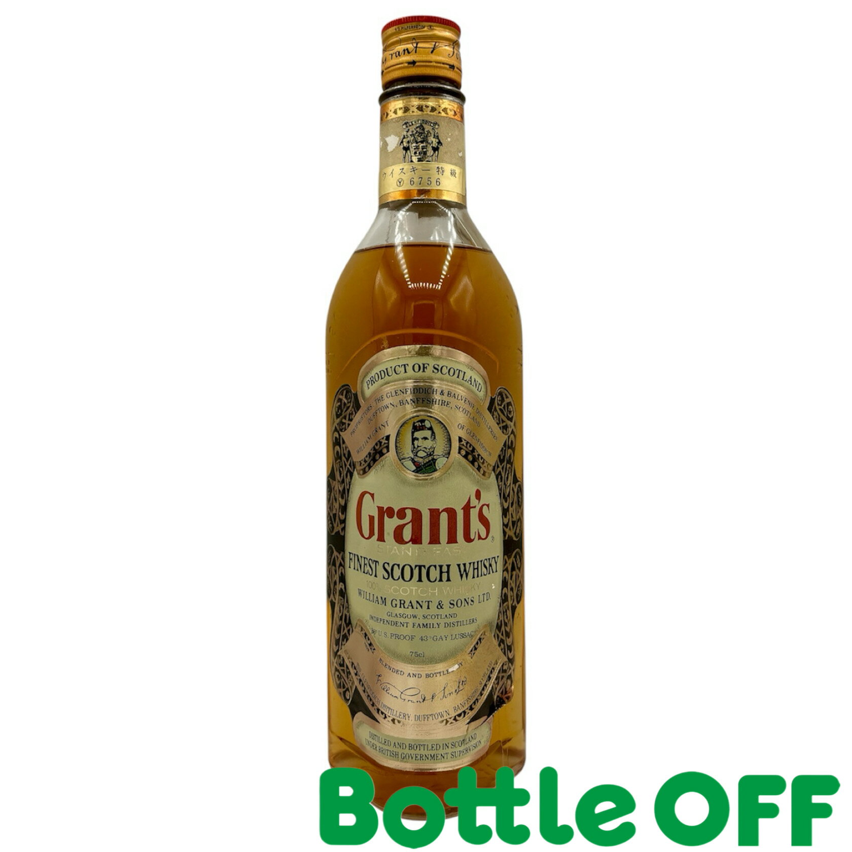 グランツ スタンドファスト 特級 750ml 43% Grant’s STAND FAST SCOTCH WHISKY オールドボトル ヴィンテージウイスキー【二次流通品】