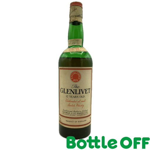 グレンリベット 12年 赤玉 1960~70年代 760ml 43度 GLENLIVET 12YEARS 1960’s~70’s【二次流通品】 グレンリベット 12年 赤玉 1960~70年代 760ml 43度 GLENLIVET 12YEARS 1960’s~70’s【二次流通品】