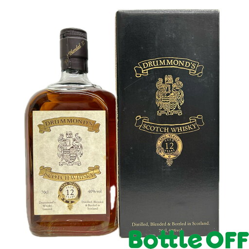 ドラモンド 12年 40% 700ml DRUMMOND'S 12years オールドボトル ヴィンテージウイスキー【二次流通品】 ドラモンド 12年 40% 700ml DRUMMOND'S 12years オールドボトル ヴィンテージウイスキー【二次流通品】