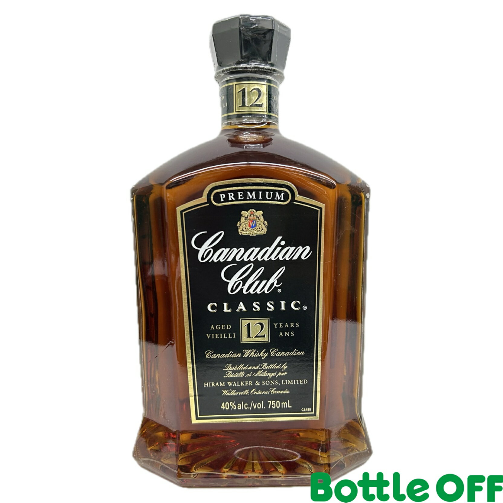 カナディアンクラブ クラシック 12年 40% 750ml Caladian Club Classic 12years オールドボトル ヴィンテージウイスキー 【二次流通品】