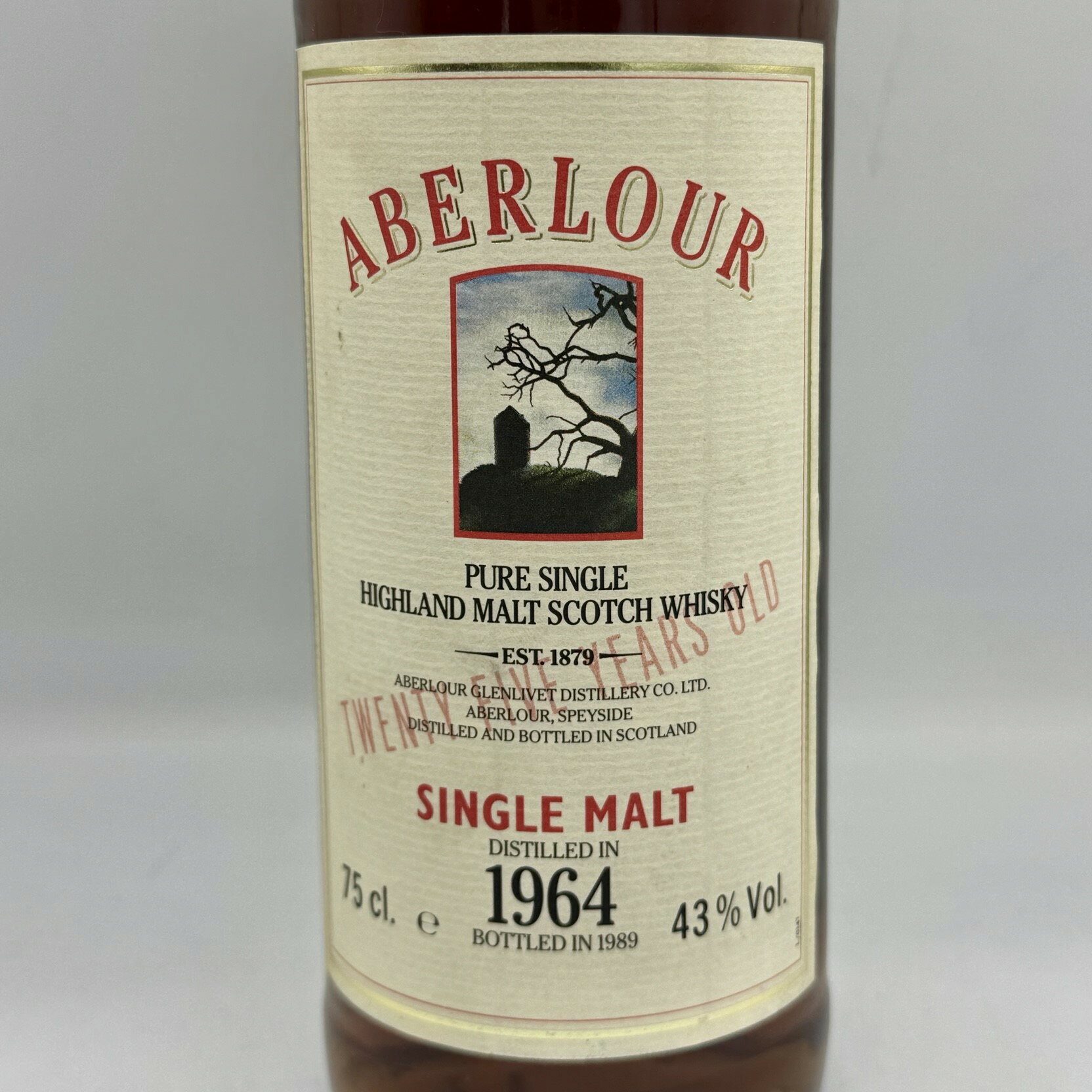 アベラワー25年 1964 シングルモルト 750ml 43% ABERLOUR 25years 1964 SINGLE MALT オールドボトル ヴィンテージウイスキー 【二次流通品】