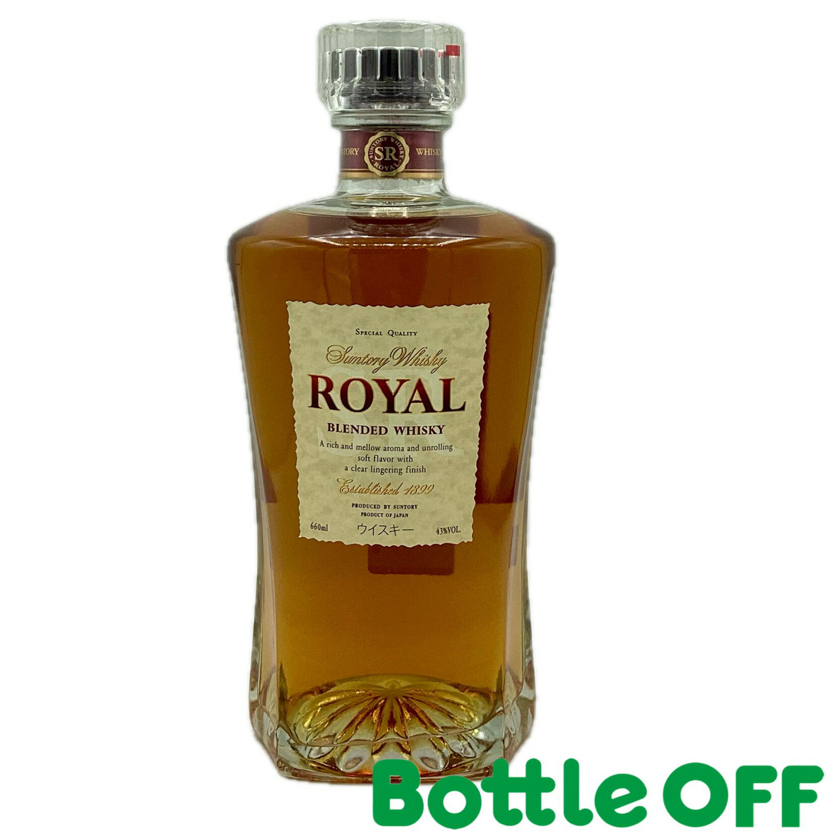 サントリー ローヤル スリムボトル SUNTORY ROYAL Slim bottle 660ml 43% オールドボトル ヴィンテージウイスキー【二次流通品】