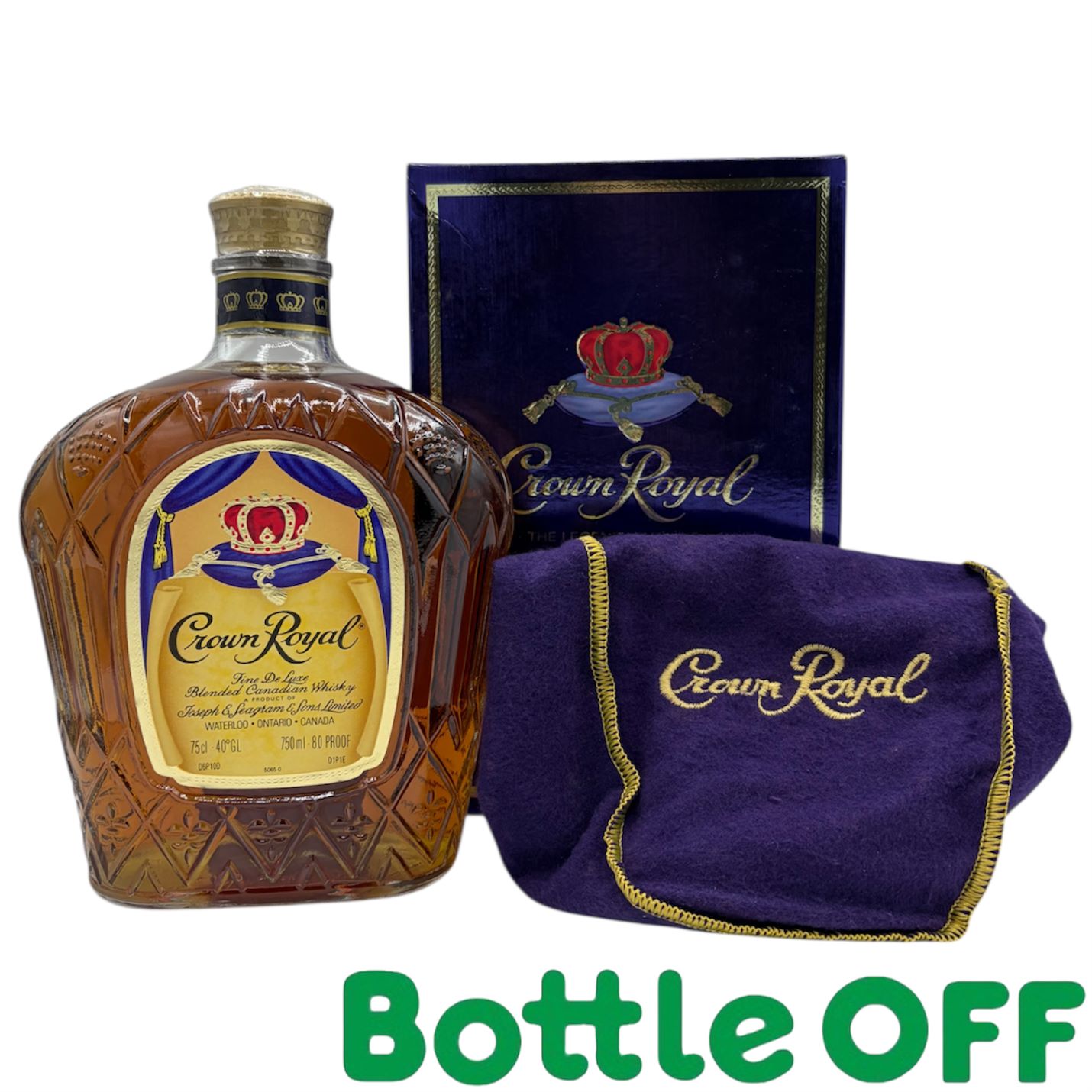 クラウンローヤル Crown Royal 箱付き 40％ 750ml オールドボトル ヴィンテージウイスキー【二次流通品】