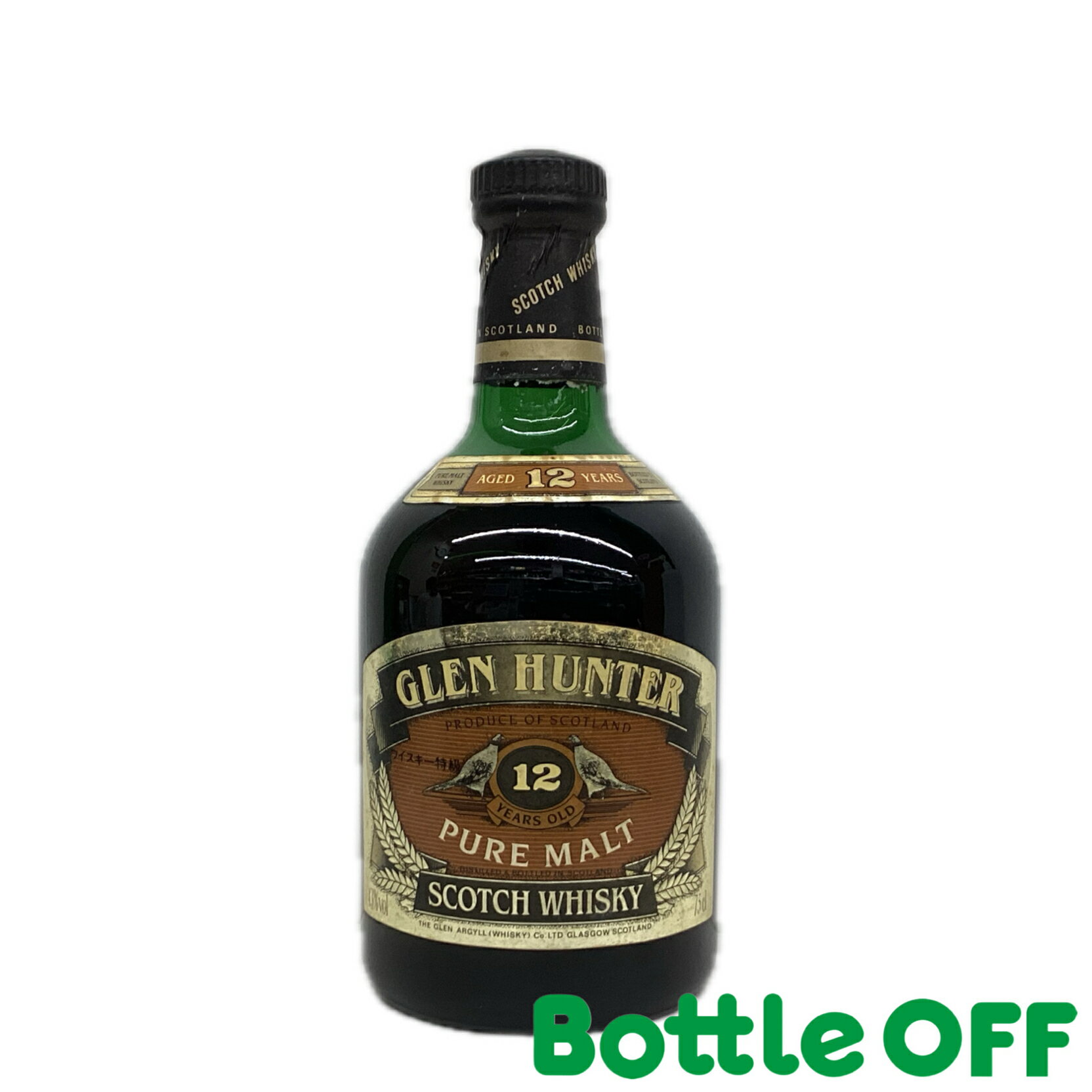グレンハンター 12年 80年代 ピュアモルト 特級 Glen Hunter 12years 80s pure malt 43% 750ml オール..