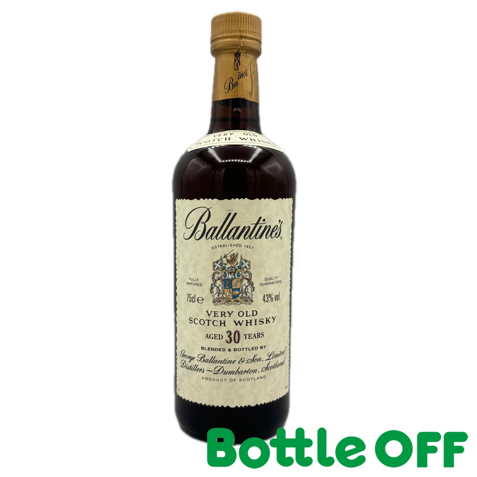 バランタイン 30年 ベリーオールド 箱無し 750ml 43% ballantines 30years very old オールドボトル ヴ..