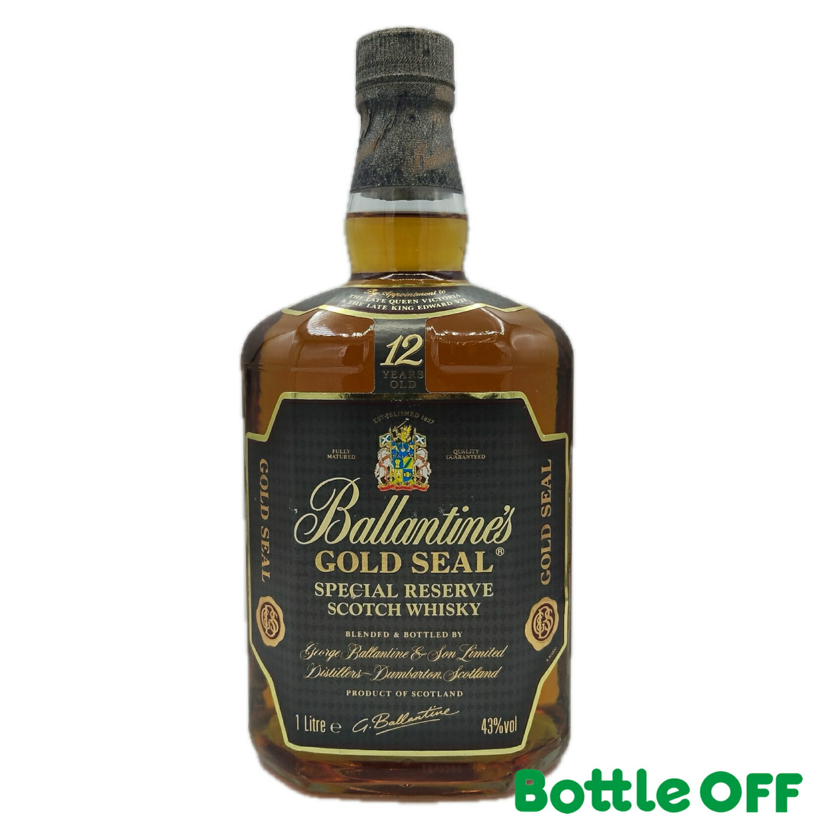 バランタイン 12年 ゴールドシール 1000ml 43% Ballantine's 12years GOLD SEAL オールドボトル ヴィン..