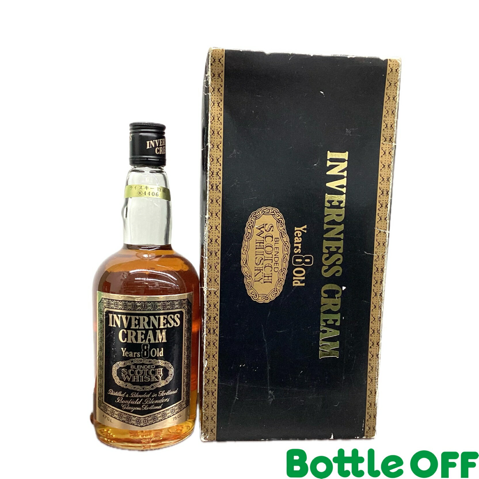 インヴァネスクリーム 8年 特級 箱付　 43% 750ml　 INVERNESS CREAM 8years 80s スコッチウイスキー ..