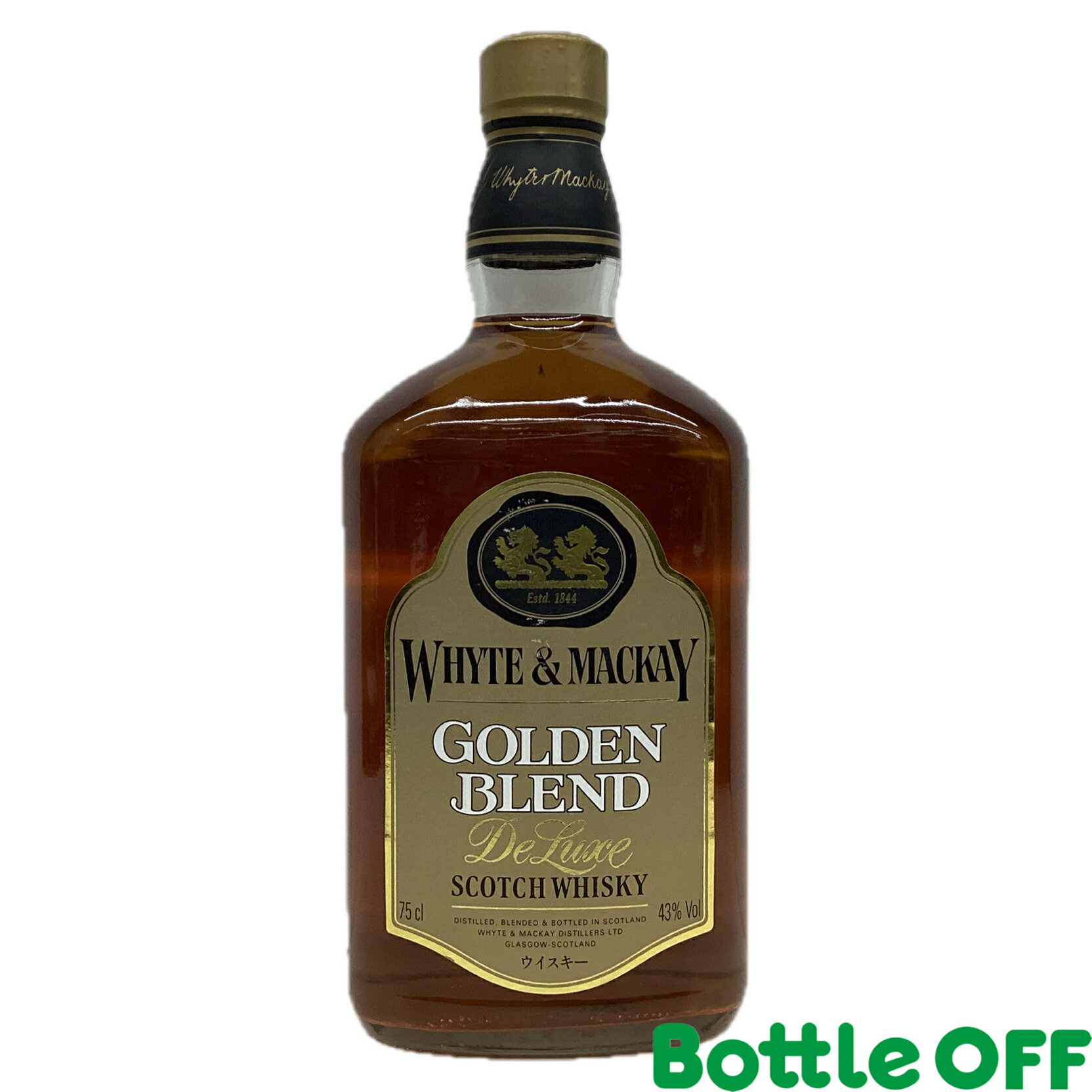 ホワイト＆マッカイ ゴールデンブレンド デラックス 43% 750ml 90年代 White & Mackay Golden Blend 90s スコッチウイスキー オールドボトル 【二次流通品】