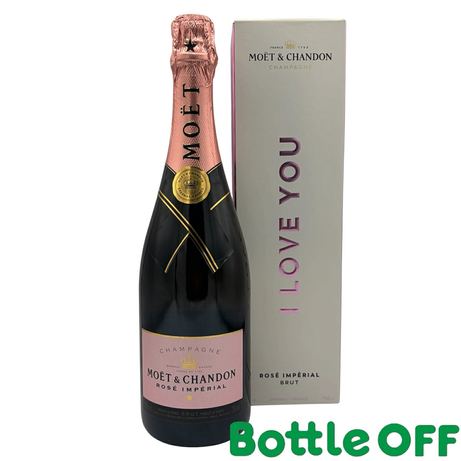 モエ・シャンドン ブリュット ロゼ アンぺリアル 箱付き 12.5% 750ml MOET CHANDON BRUT ROSE IMPERIAL シャンパン【二次流通品】