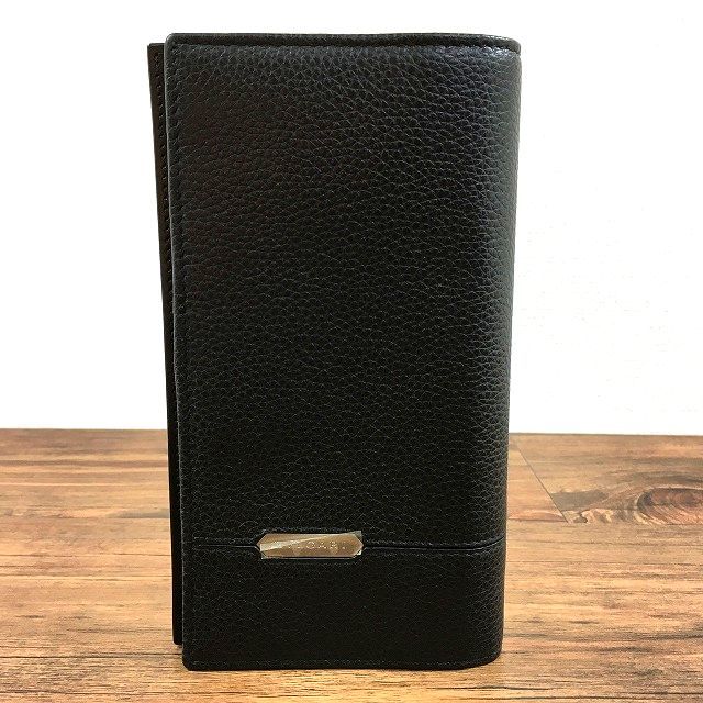 【中古】 送料込み！ 未使用品 BVLGARI 長財布 284708 オクト ブラック 箱付き ☆プ...