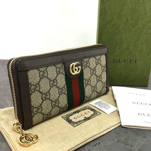 【中古】 送料込み! 未使用品 GUCCI ジップウォレット 523154 オフィディア GGマーモント シェリー 箱付き 520 【中古】 送料込み! 未使用品 GUCCI ジップウォレット 523154 オフィディア GGマーモント シェリー 箱付き 520