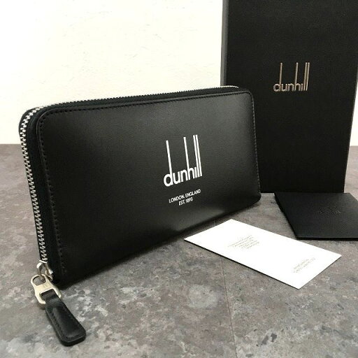 【中古】 送料込み! 未使用品 dunhill ジップウォレット レガシー ブラック 箱付き シンプル ☆プレゼントにも☆ 384 【中古】 送料込み! 未使用品 dunhill ジップウォレット レガシー ブラック 箱付き シンプル ☆プレゼントにも☆ 384