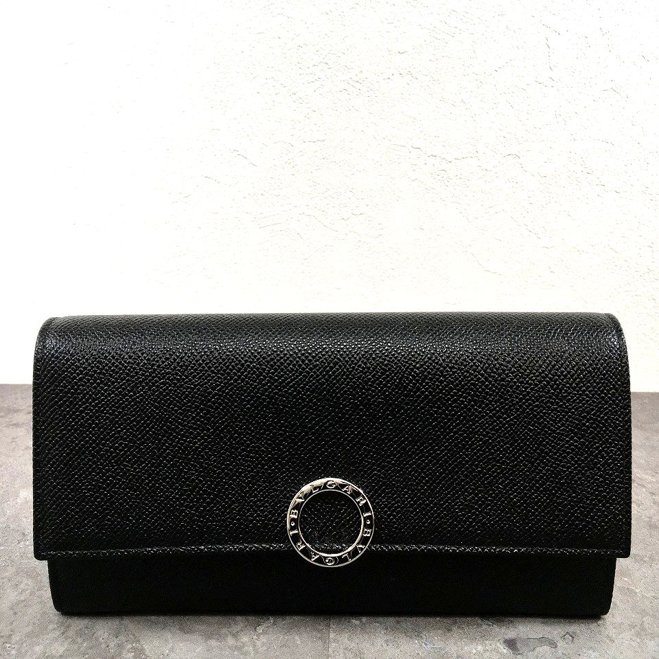 【中古】 送料込み！ 未使用品 BVLGARI 長財布 ブラック ブルガリブルガリ クリッ...