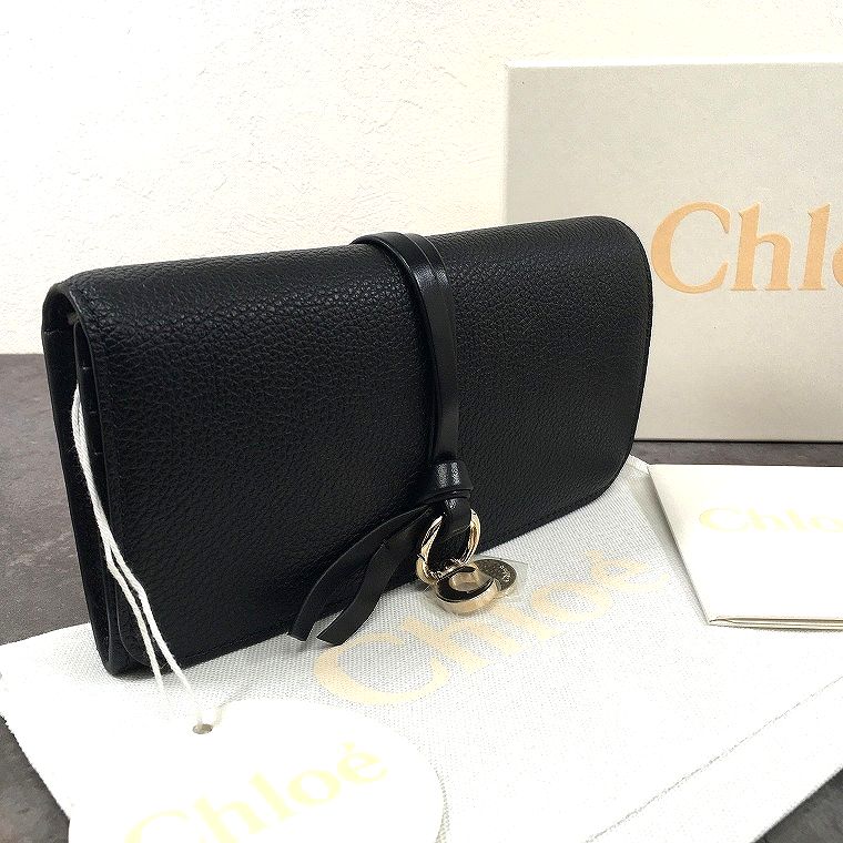 Rakuten - 【中古】 送料込み！ 極美品 chloe 長財布 CHC21WP942F57001 ブラック 箱付き 221