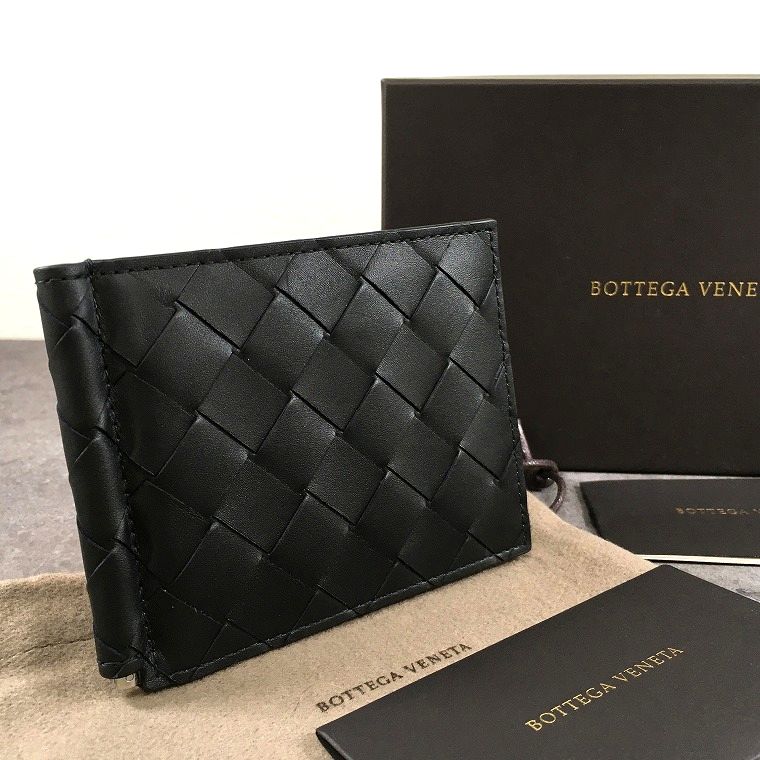 Rakuten - 【中古】 送料込み！ 極美品 BOTTEGAVENETA マネークリップ 総イントレチャート ブラック マキシイントレ 52