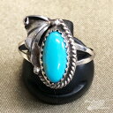 インディアンジュエリー ナバホ族 リング #16 シルバー ターコイズ Indian jewelry - Ring - スリーピングビューティー 鉱山 メンズ レディース ギフト プレゼント おすすめ