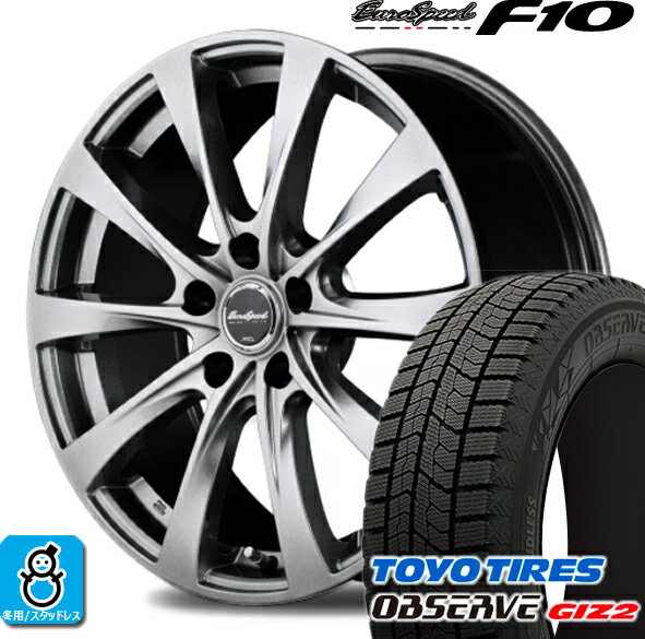 155/65R13 トーヨータイヤ ガリットGIZ2 ギズ2 ユーロスピード F10 スタッドレスタイヤホイール 新品 4本セット バランス調整済み taiya