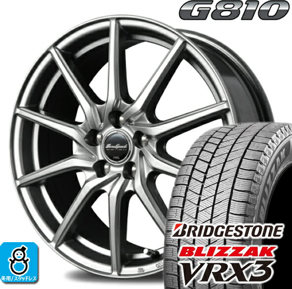 215/60R16 ブリヂストン ブリザック VRX3 ユーロスピード G810 スタッドレスタイヤホイール 新品 4本セット バランス調整済み taiya