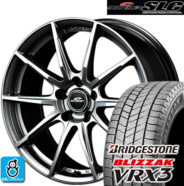 205/70R15 ブリヂストン ブリザック VRX3 マルカ シュナイダー SLC スタッドレスタイヤホイール 新品 4本セット バランス調整済み taiya