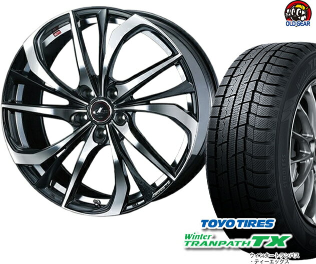 トーヨータイヤ ウィンタートランパスTX 225/50R18 スタッドレス タイヤ・ホイール 新品 4本セット ウエッズ レオニスTE パーツ バランス調整済み！ taiya