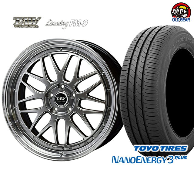 トライアルファ レオウィング FM9 タイヤ・ホイール 新品 4本セット トーヨータイヤ ナノエナジー 3 プラス 215/40R18 パーツ バランス調整済み！ taiya