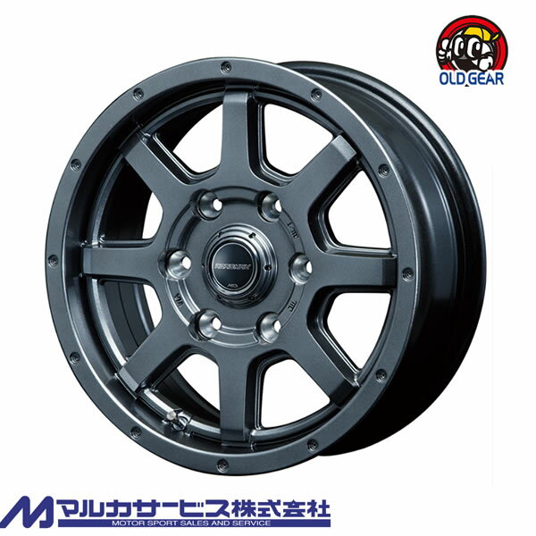 4本注文で送料無料 マルカサービス ロードマックス マッドライダー ROADMAX MUD RIDER 15インチ 6.0J+33 6-139.7 メタリックグレー 新品ホイール 1本販売 taiya