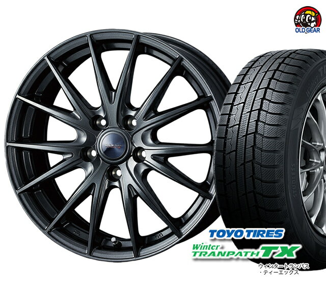 トーヨータイヤ ウィンタートランパスTX 165/60R15 スタッドレス タイヤ・ホイール 新品 4本セット ヴェルヴァスポルト2 パーツ バランス調整済み！ taiya