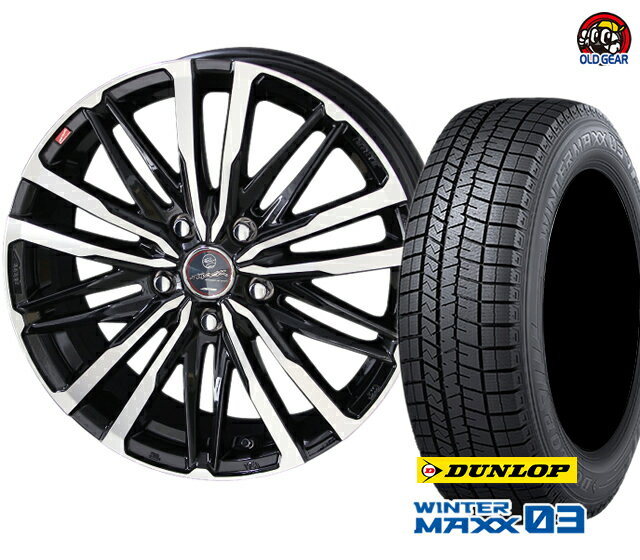 ダンロップ ウインターマックス03 WM03 215/40R18 スタッドレス タイヤ・ホイール 新品 4本セット スマック クレスト パーツ バランス調整済み！ taiya