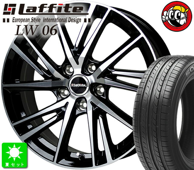 ホットスタッフ Laffite LW-06 タイヤ・ホイール 新品 4本セット 特選輸入タイヤ 215/40R17 パーツ バランス調整済み！ taiya