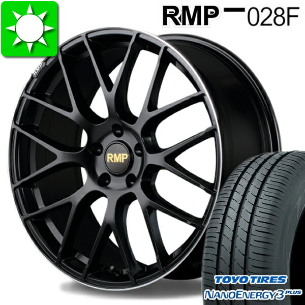 225/35R20 トーヨータイヤ ナノエナジー 3 プラス 新品サマータイヤ ホイール 4本セット マルカサービス RMP028F バランス調整済み taiya