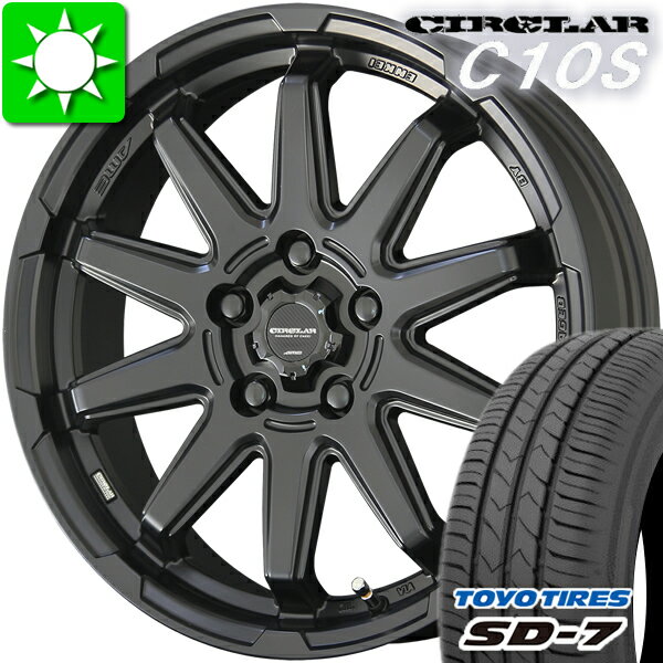 215/60R16 トーヨータイヤ SD-7 新品サマータイヤ ホイール 4本セット 共豊　CIRCLAR　C10S バランス調整済み taiya