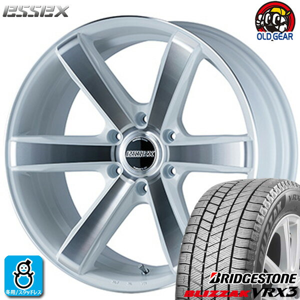 【2022〜2023年製】215/60R17 96Qブリヂストン ブリザック VRX3新品 スタッドレスタイヤ ホイール4本セットESSEX EC17インチ 6.5J 6H139.7ホワイトポリッシュ(WP) taiya