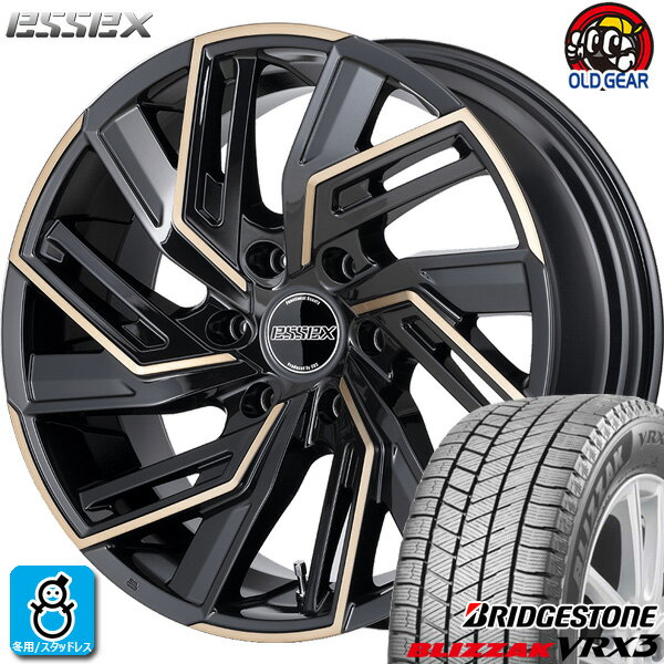 【2022〜2023年製】215/60R17 96Qブリヂストン ブリザック VRX3新品 スタッドレスタイヤ ホイール4本セットESSEX EW17インチ 6.5J 6H139.7ブロンズクリア（BZC） taiya