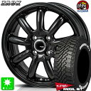 限定特価 165/65R14マッドスター RADIAL M/T ホワイトレター新品 サマータイヤ ホイール4本セットザック ZACK JP-20914インチ 4.5J 4H100グロスブラック taiya