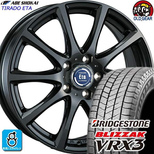 215/60R16 ブリヂストン ブリザック VRX3 スタッドレスタイヤホイール 新品 4本セット 阿部商会 ティラードイータ 16インチ5H114.3 バランス調整済み taiya