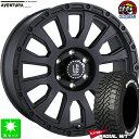 215/55R18C 107/105マッドスター MUDSTAR RADIAL M/Tホワイトレター新品 サマータイヤ ホイール4本セットラ・ストラーダ アヴェンチュラLA-STRADA AVENTURA18インチ 7.5J 6H139.7リンクルブラック taiya